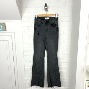 Banjara Washed Black Grey Flare Leg Jeans Size 25